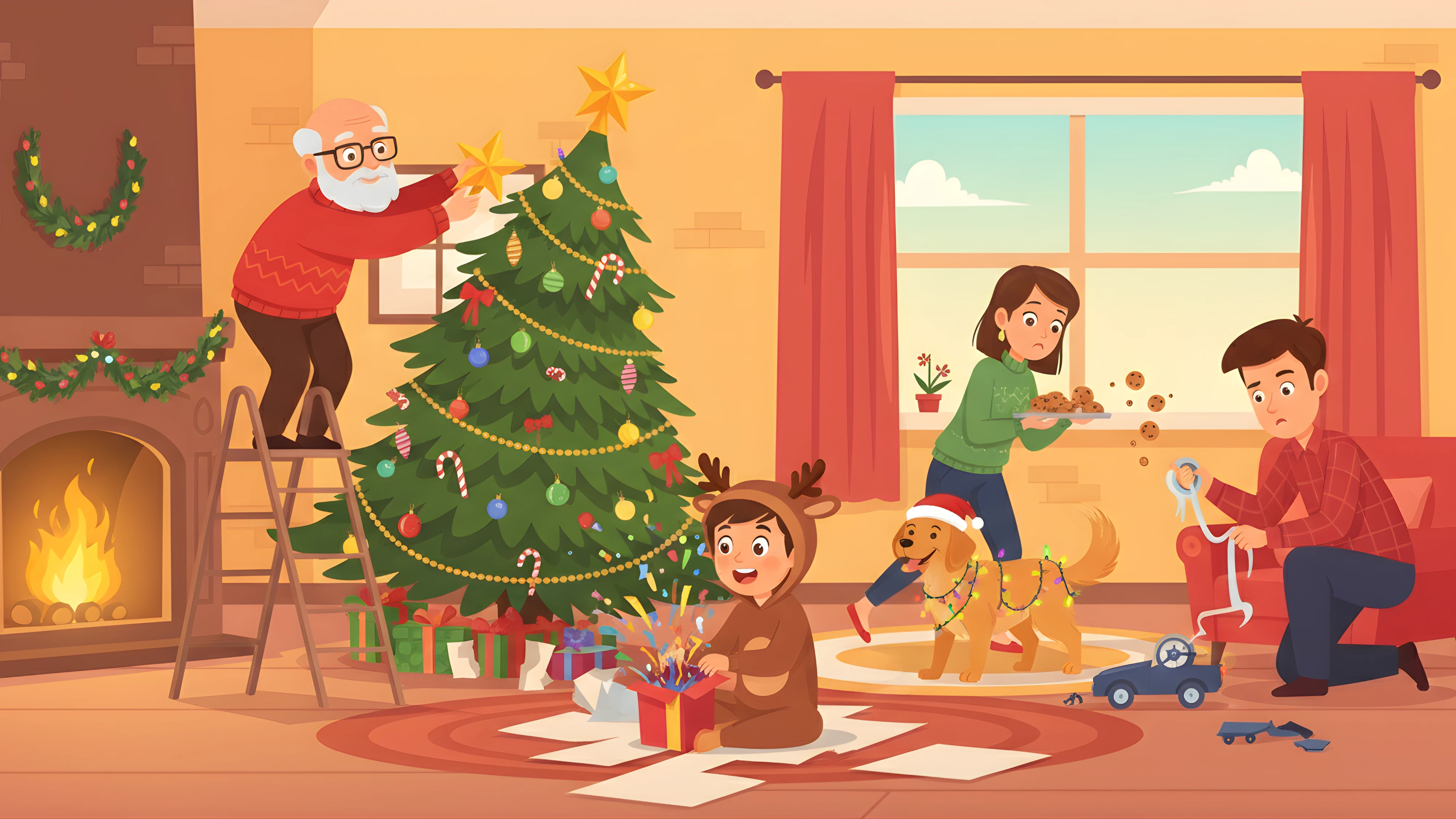 Christmas Morning Mayhem