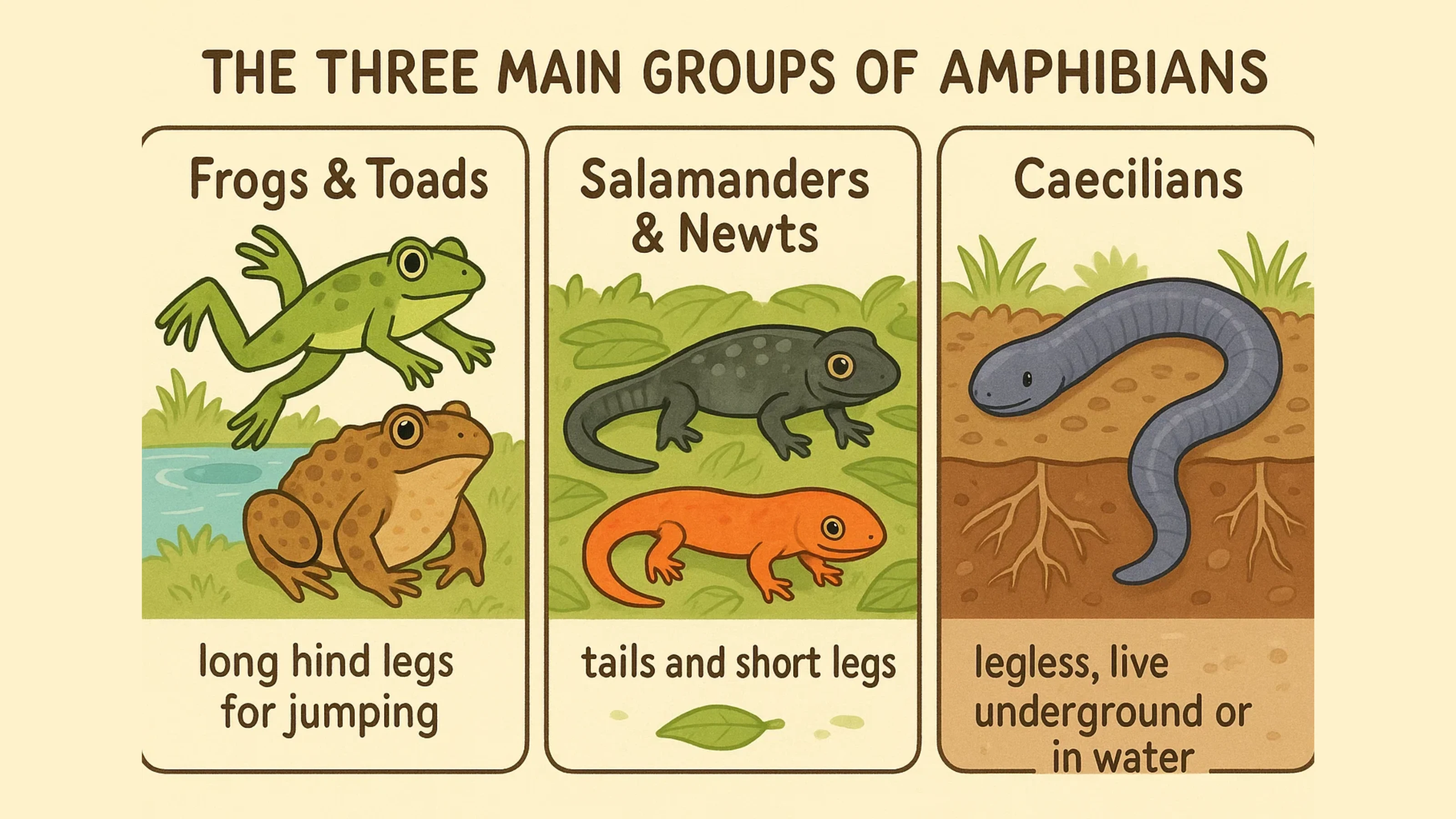 Amphibian Groups Diagram