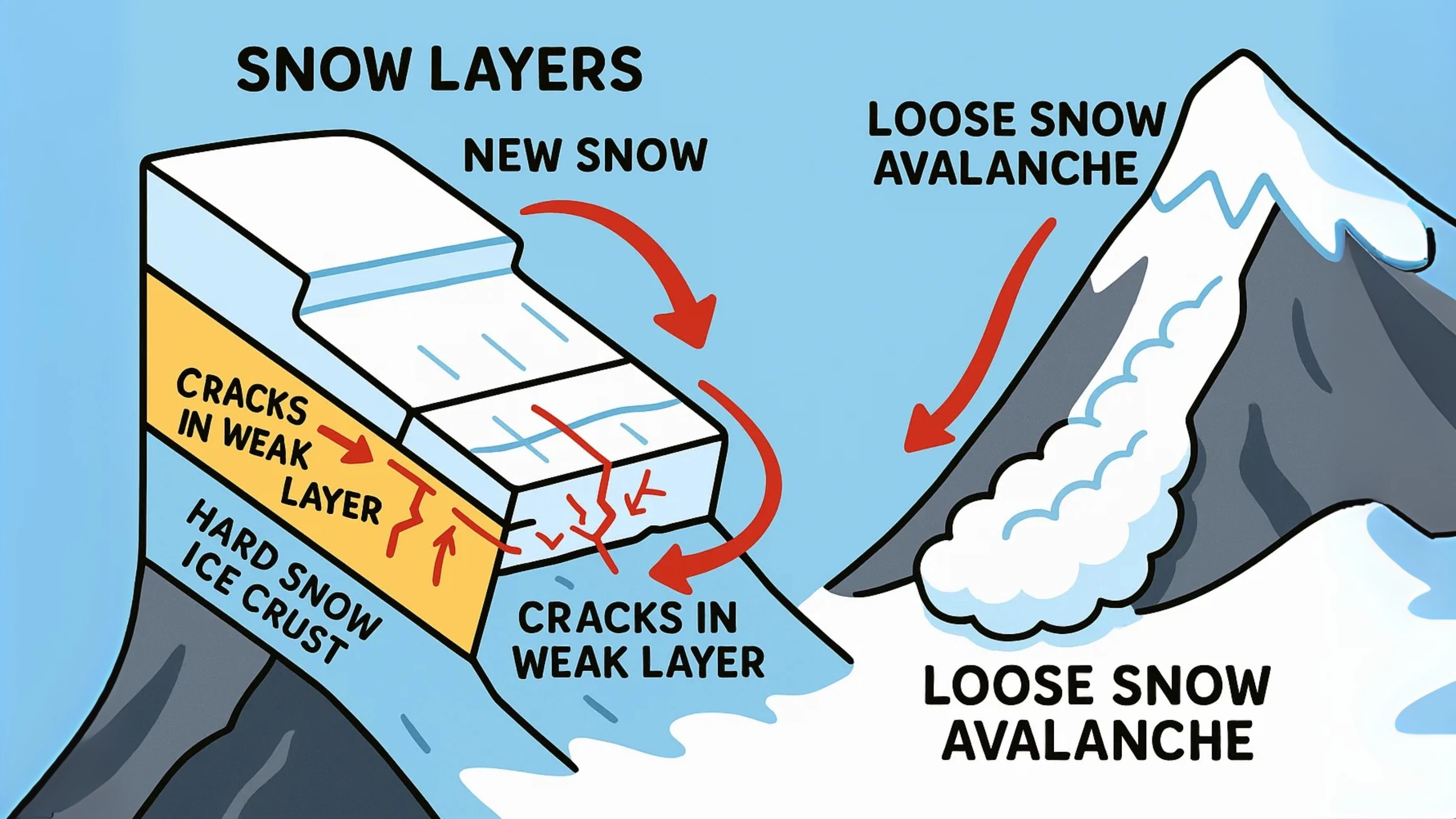 Avalanche Formation Diagram