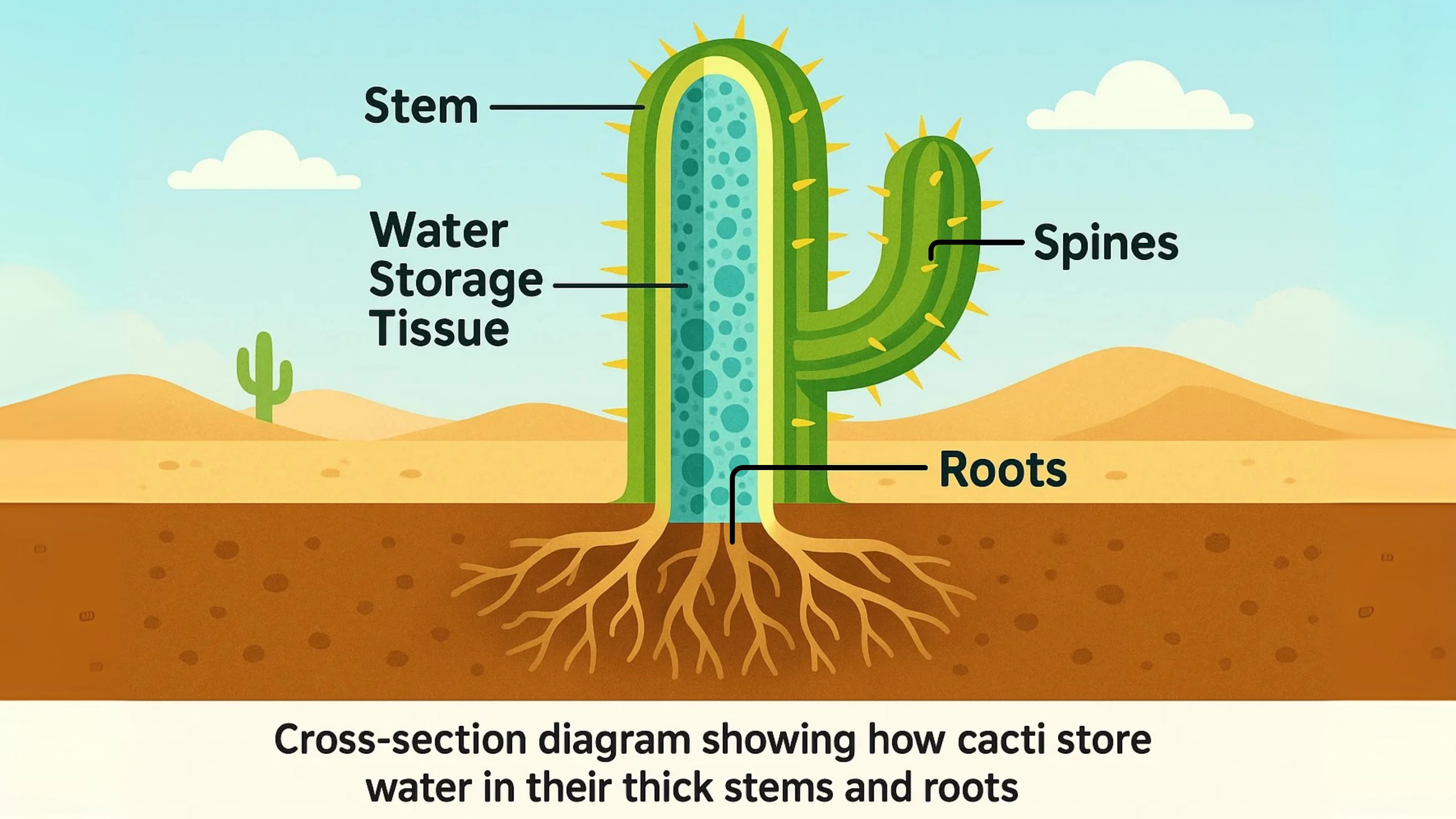 Cactus Water Storage System
