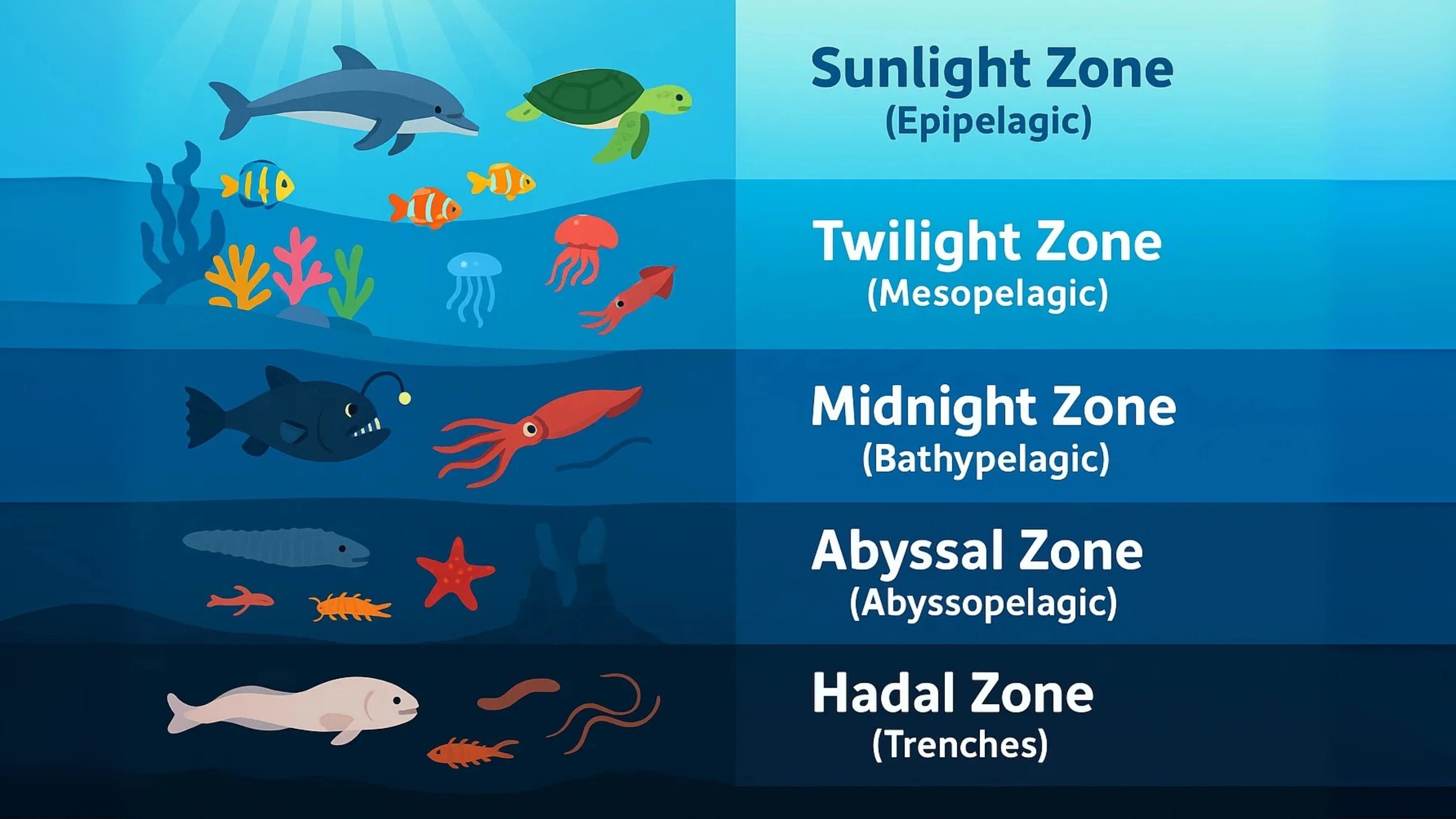 Ocean Depth Zones