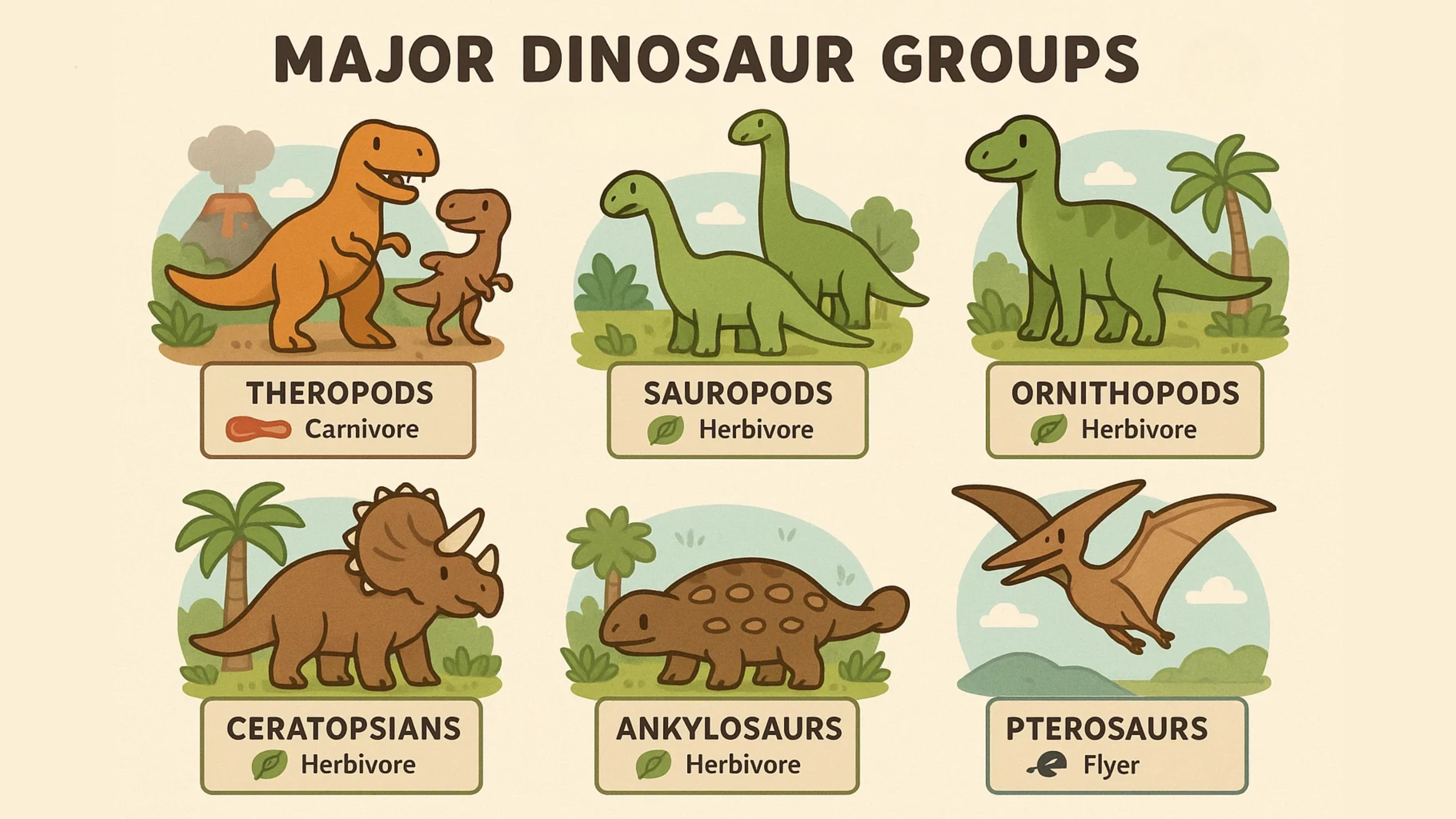 Dinosaur Groups Diagram