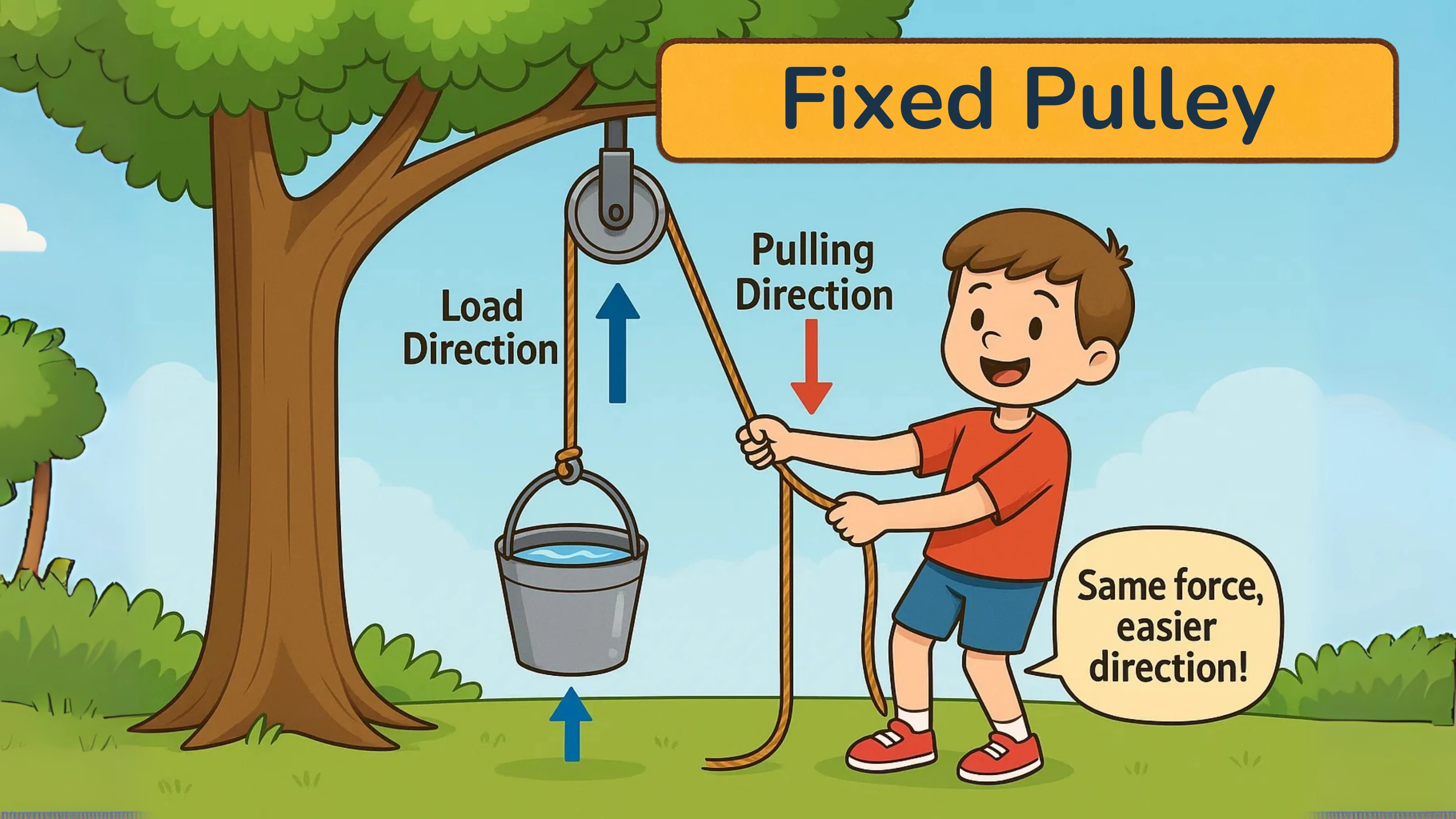 Fixed Pulley Diagram