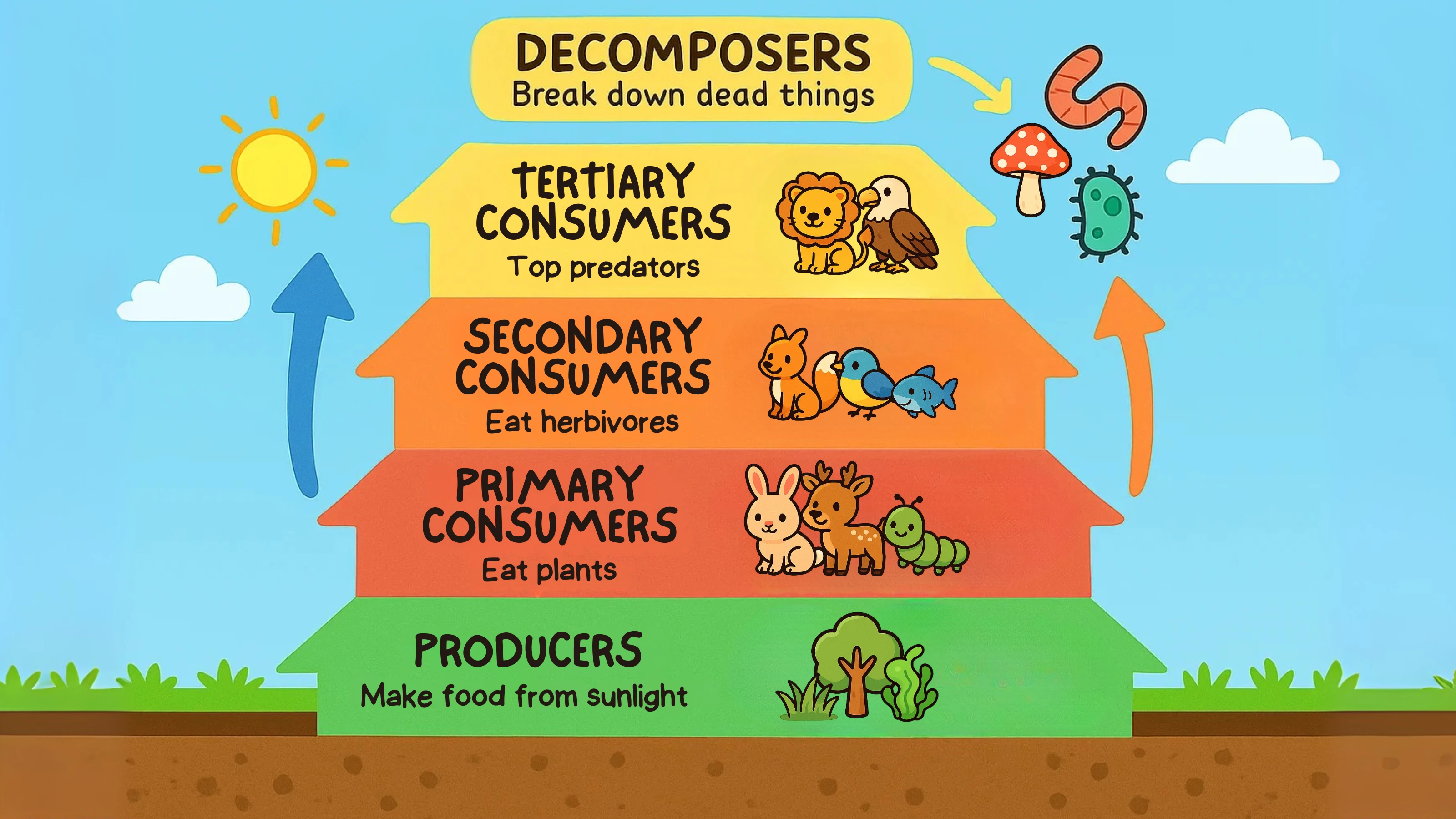 Food Chain Levels Diagram