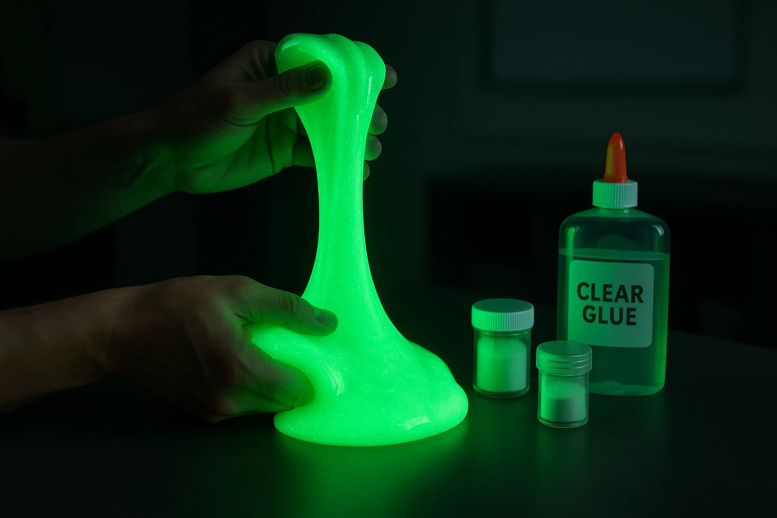 Glow-in-the-Dark Slime Art