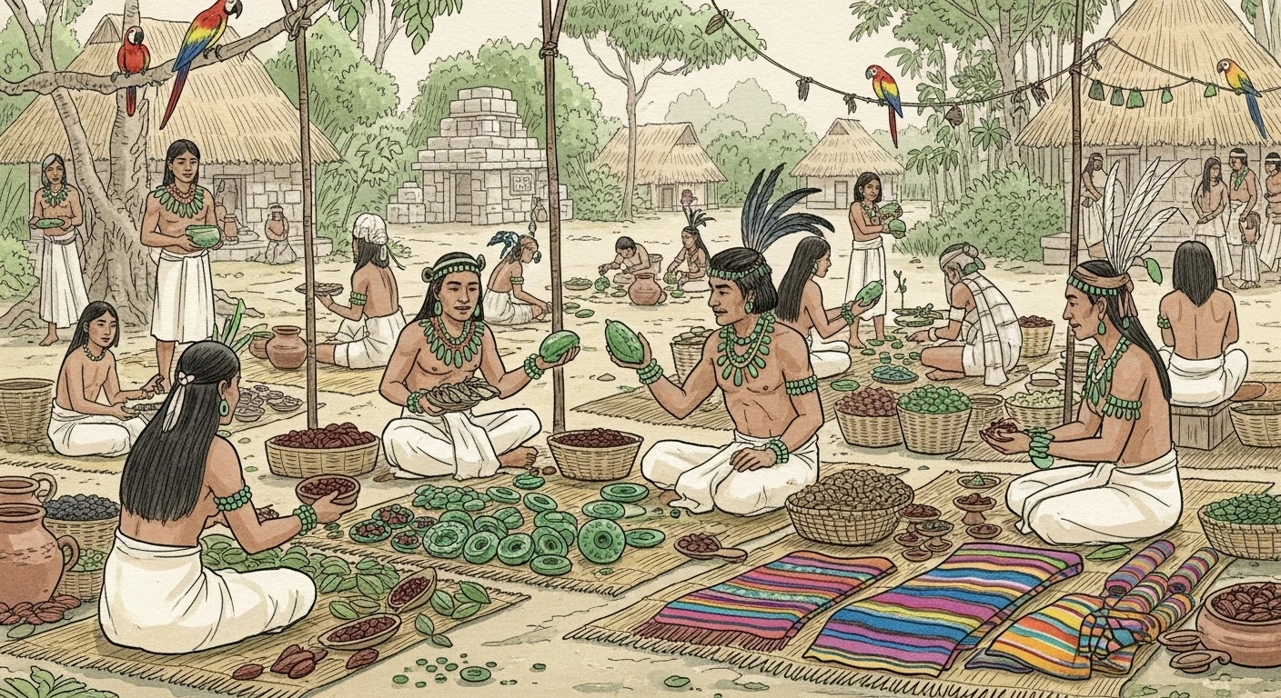 Maya marketplace scene
