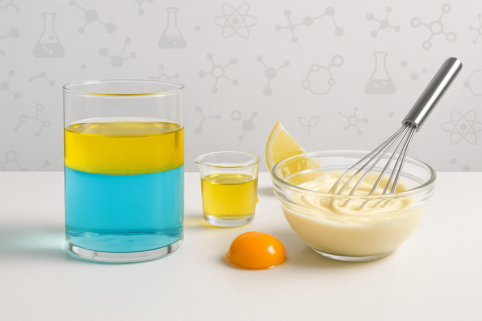 Oil and Water Emulsion