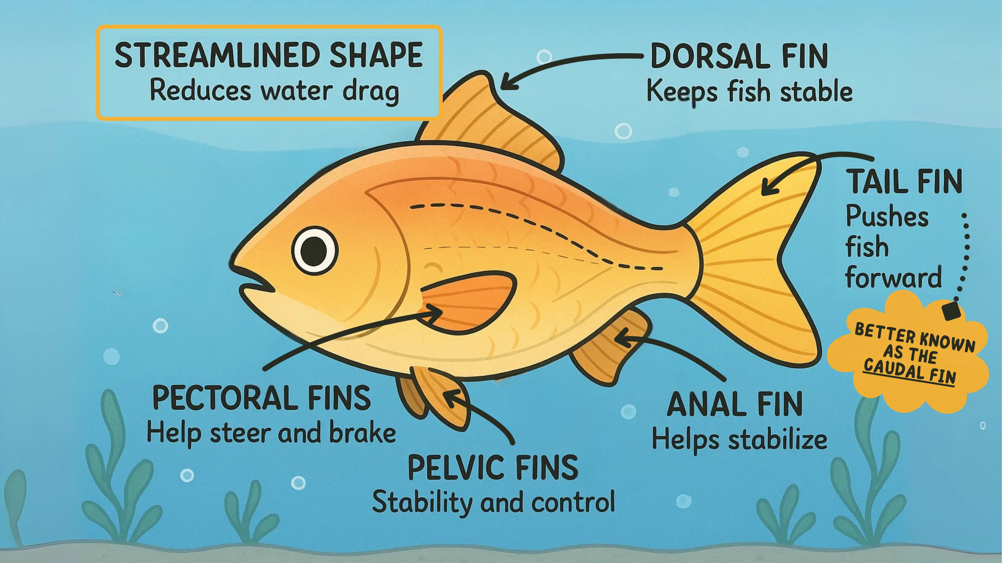 Parts of a Fish Diagram