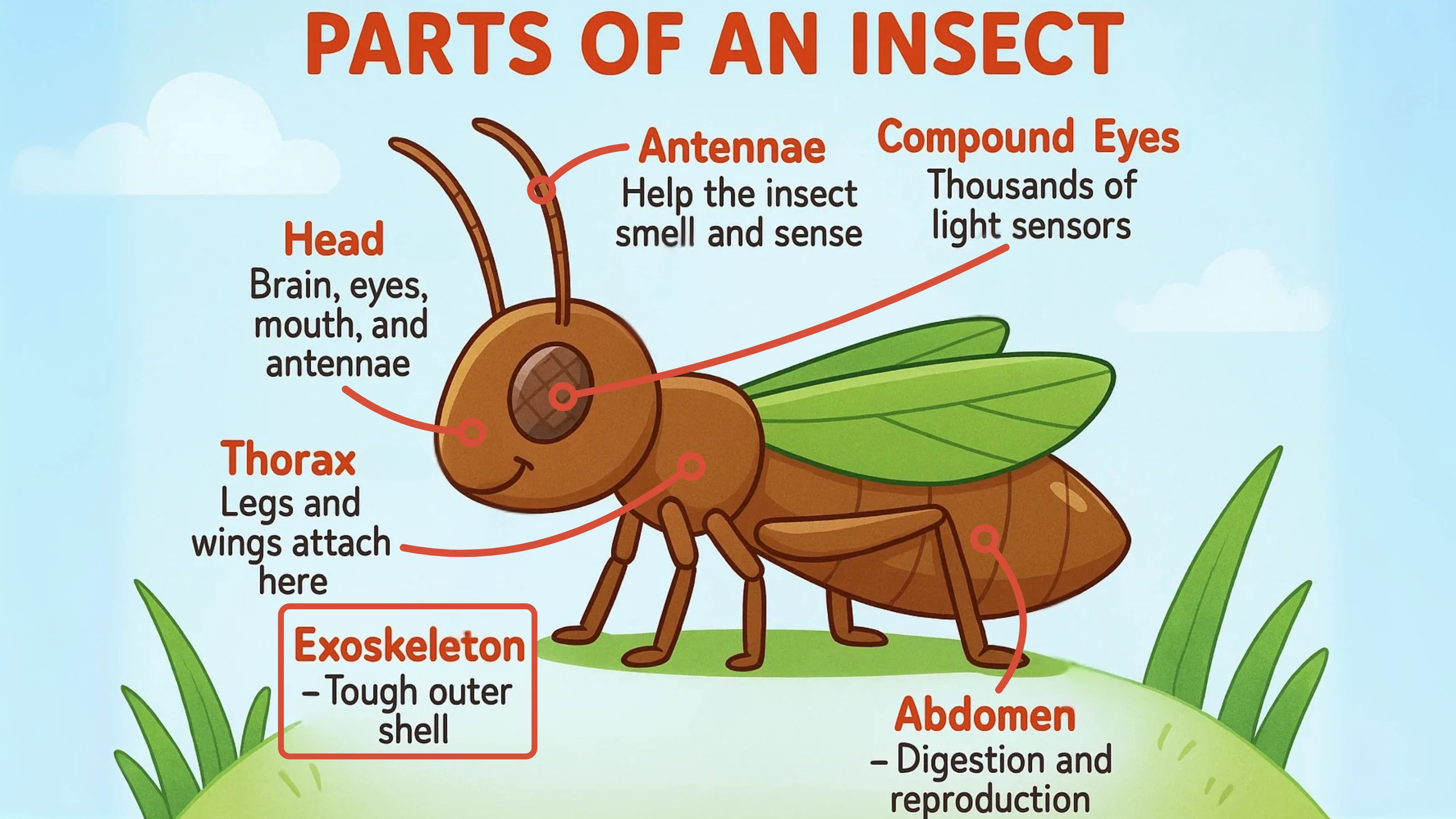 Parts of an Insect Diagram