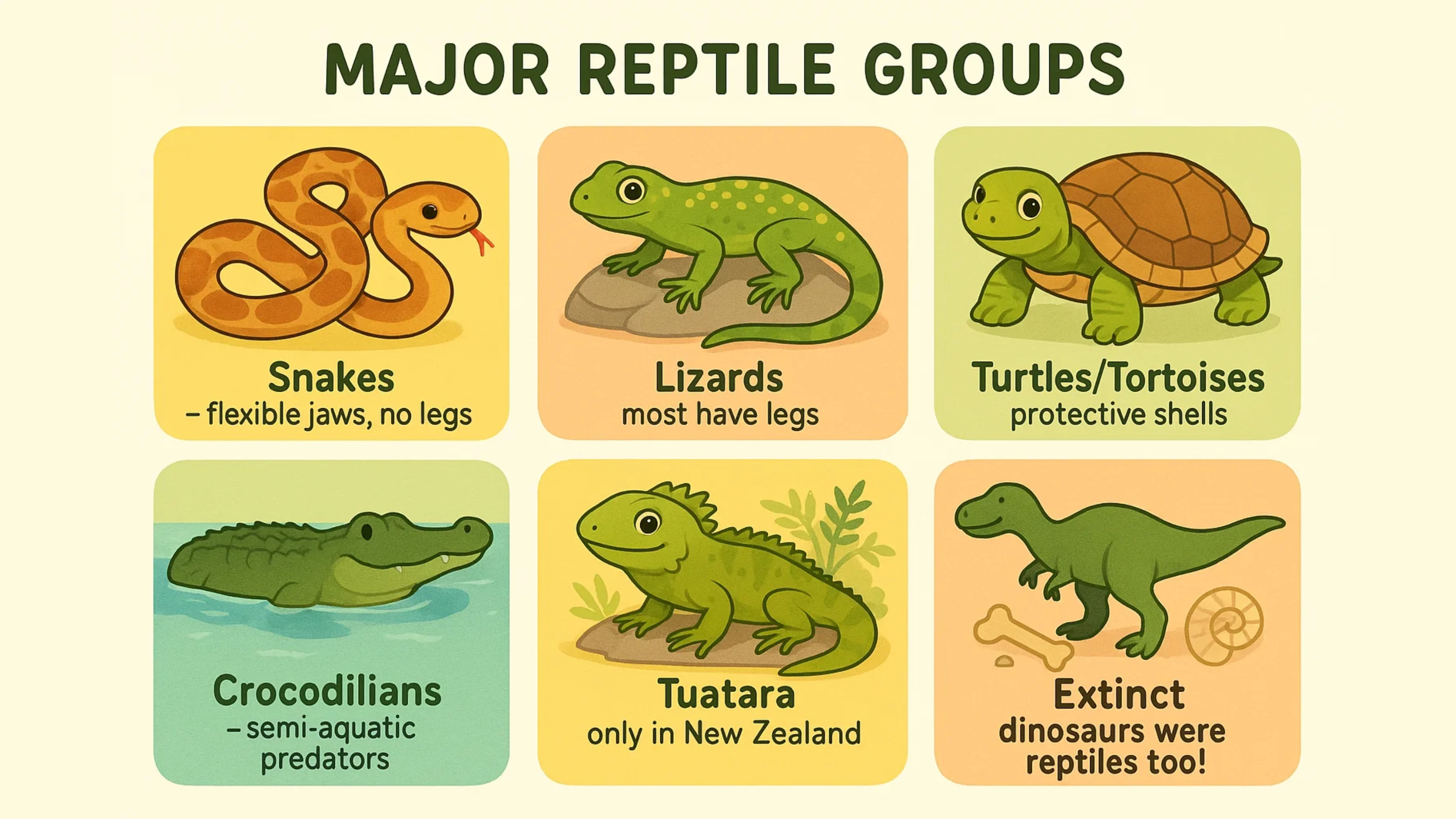 Reptile Groups Diagram