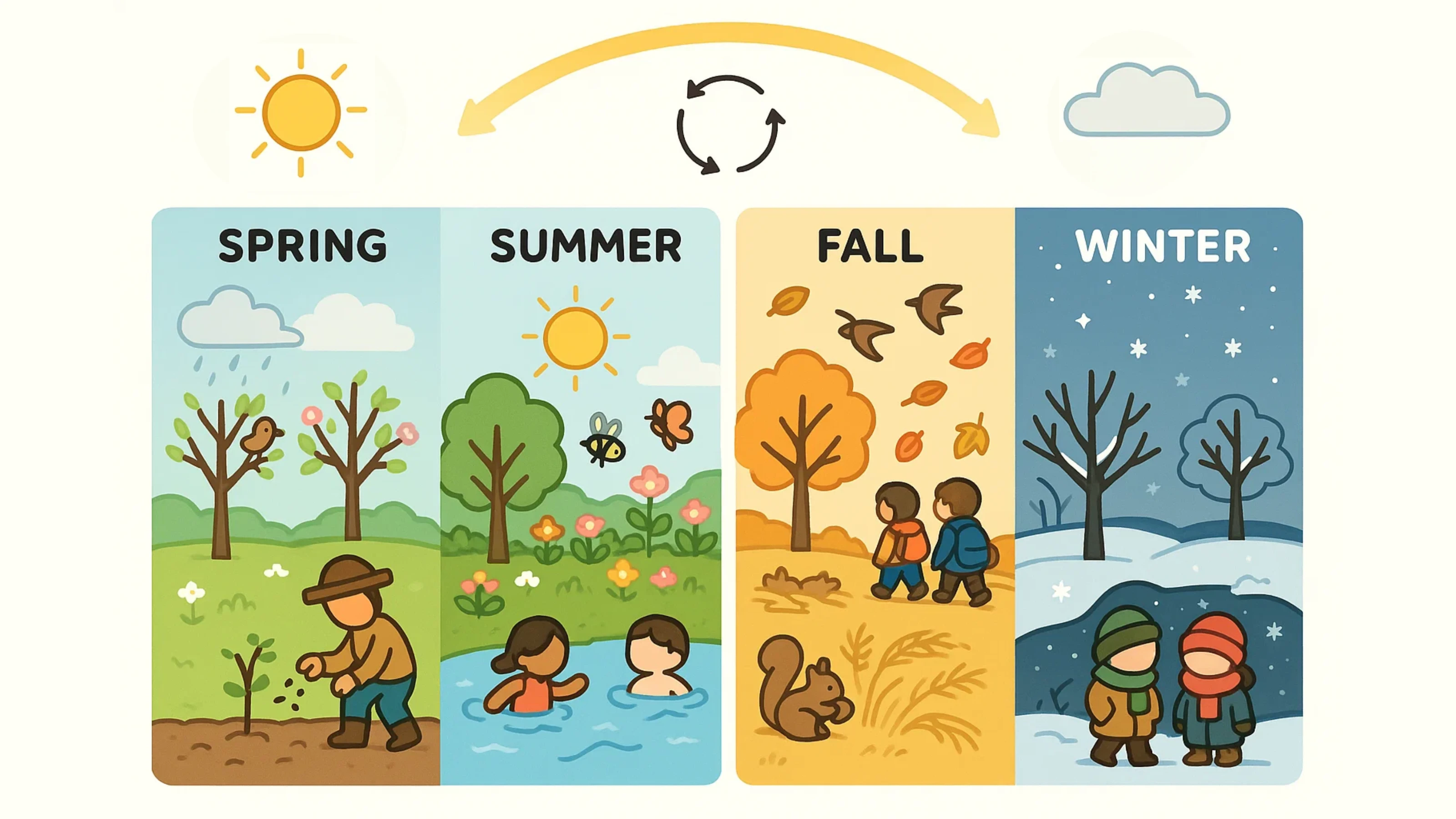 Seasonal Effects on Nature Diagram