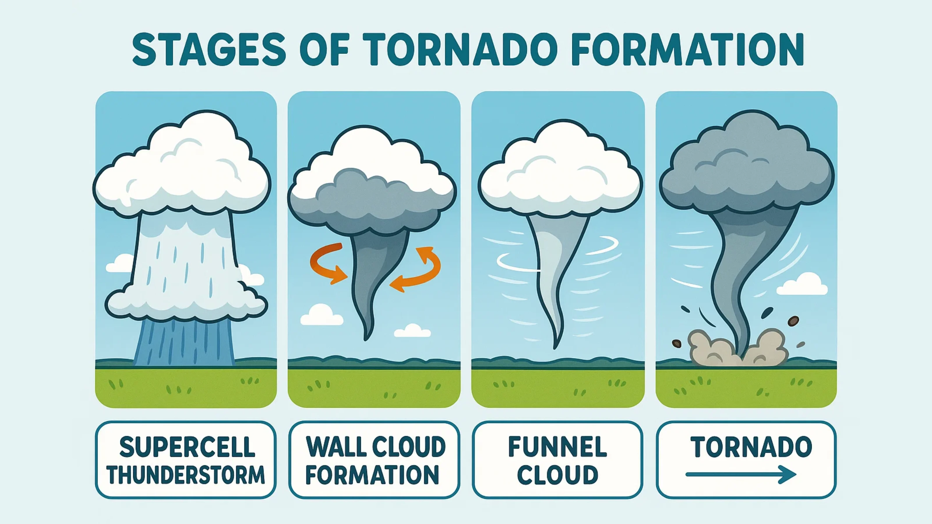 Tornado Formation Process