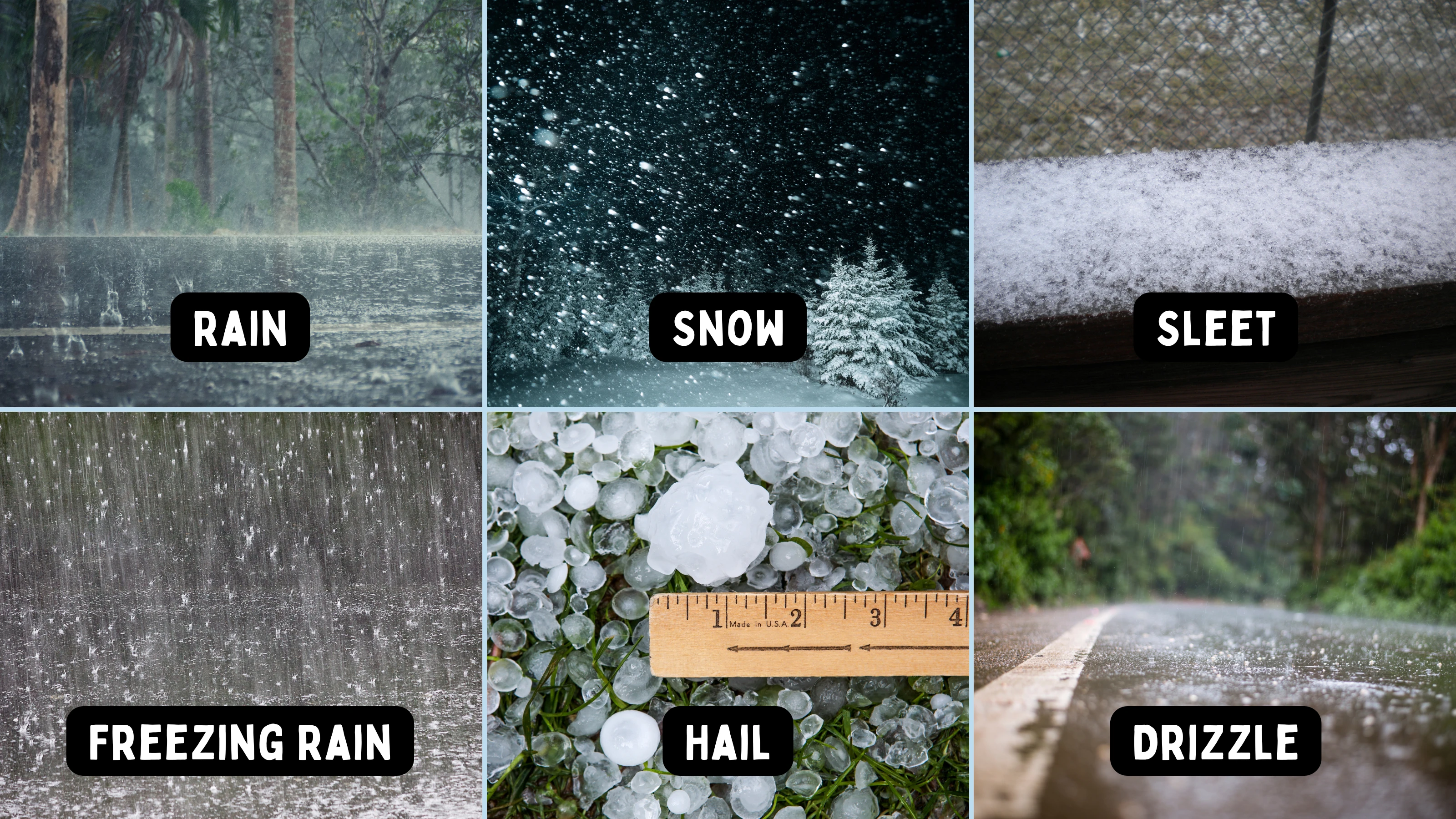 Types of Precipitation Images