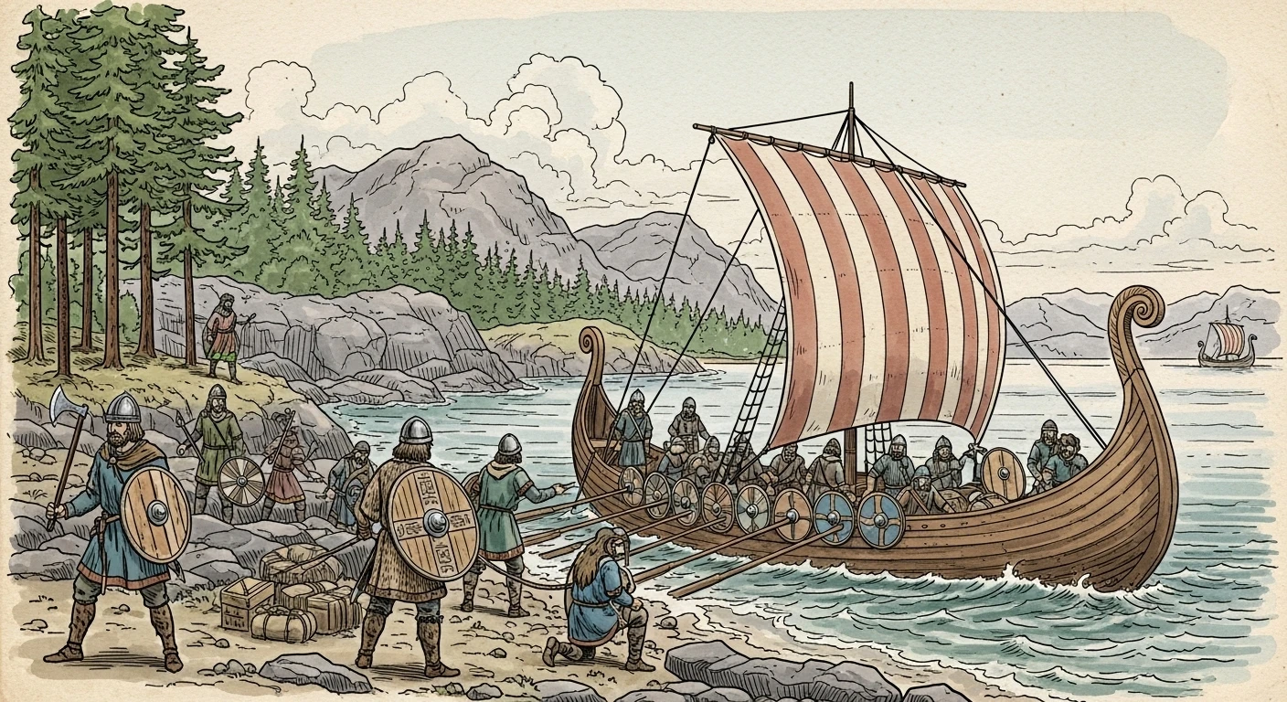 Vikings landing in North America